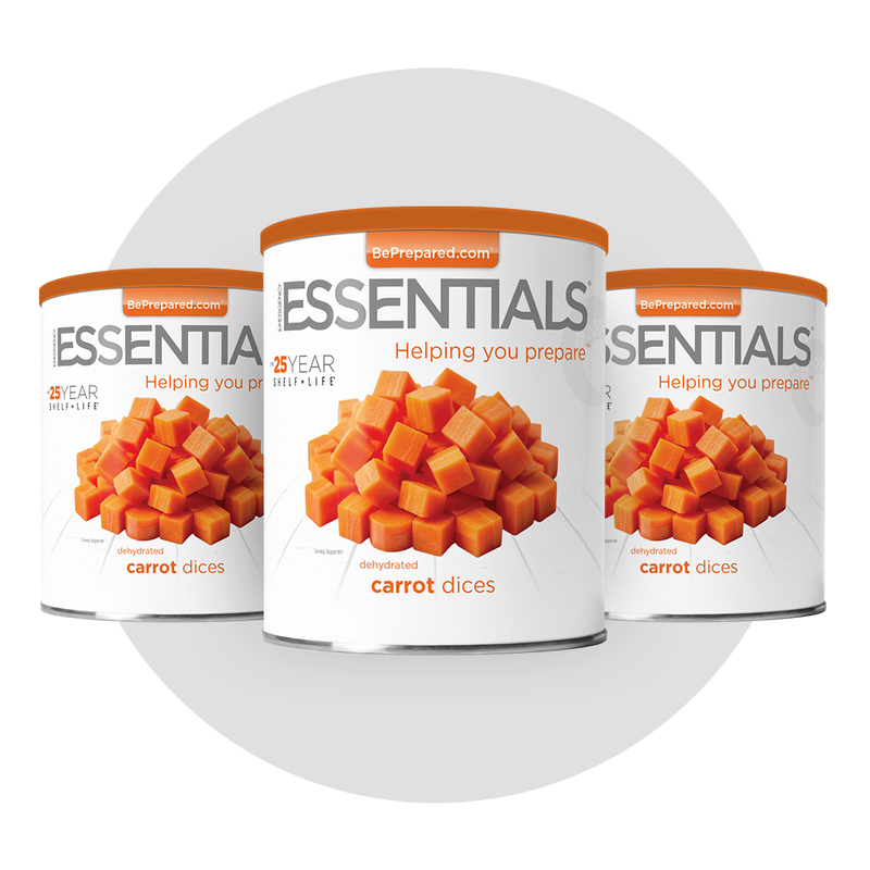 3 Pack of Dehydrated Carrots
