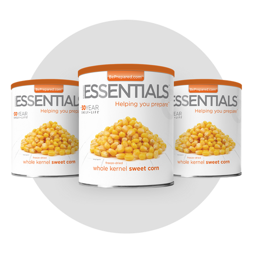3 Pack of Freeze-Dried Whole Kernel Sweet Corn