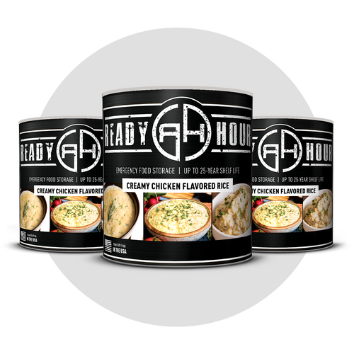 Ready Hour Creamy Chicken Flavored Rice #10 Can — 3-Pack