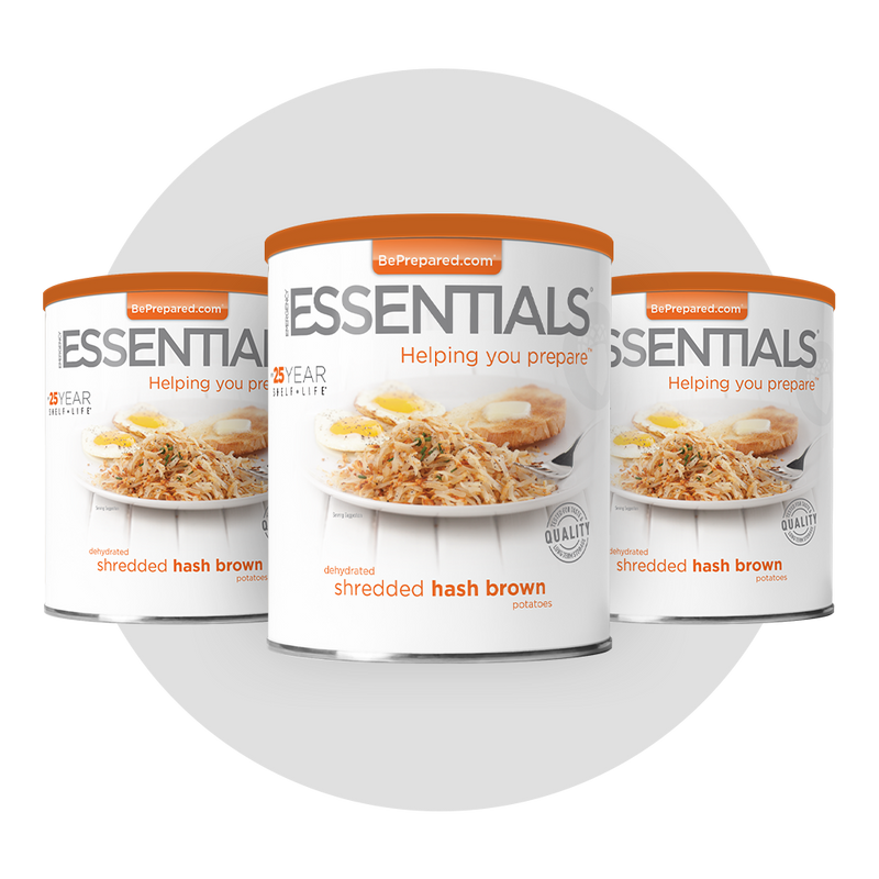 3 Pack of Dehydrated Hash Browns