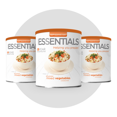 3 Pack of Dehydrated Mixed Vegetables