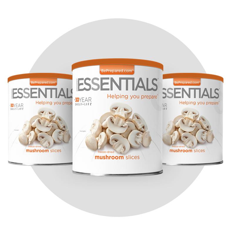 3 Pack of Freeze-Dried Mushroom Slices