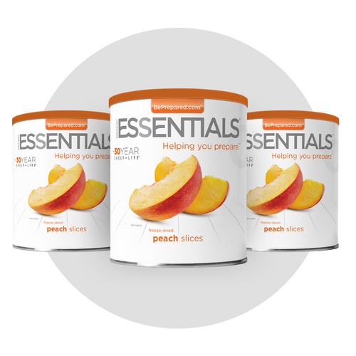 3 Pack of Freeze-Dried Peach Slices