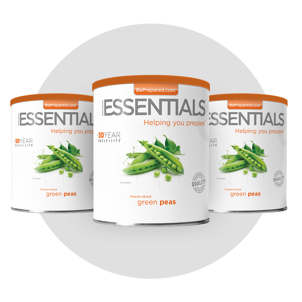 3 Pack of Freeze-Dried Green Peas