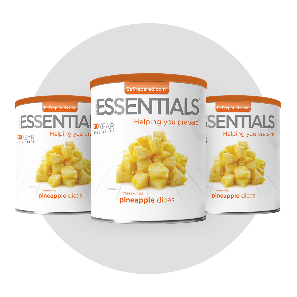 NEW: Emergency Essentials® Freeze-Dried Pineapple Dices Large  #10 Can