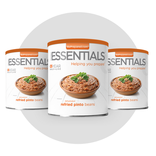 3 Pack of Dehydrated Refried Pinto Beans