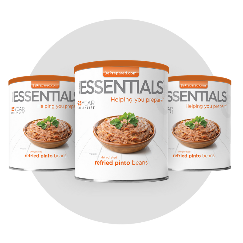 3 Pack of Dehydrated Refried Pinto Beans