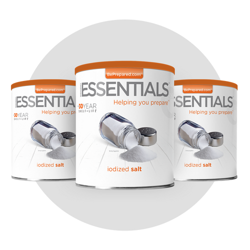 3 Pack of Iodized Salt