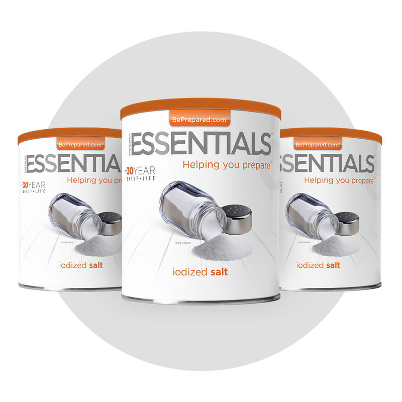 3 Pack of Iodized Salt