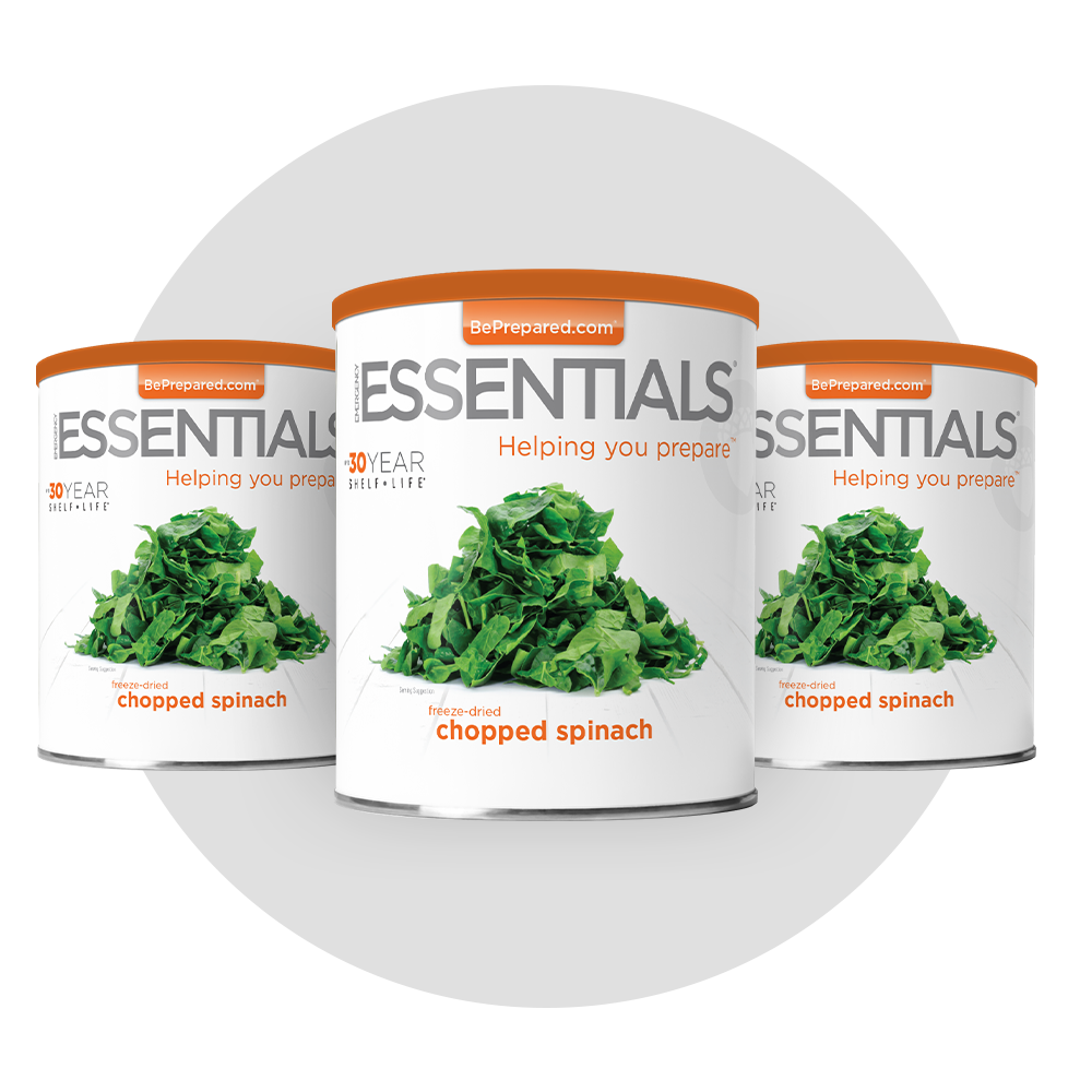 Emergency Essentials® Freeze-Dried Chopped Spinach Large #10 Can