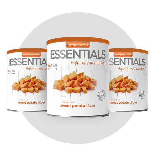 3 Pack of Freeze-Dried Sweet Potato Dices