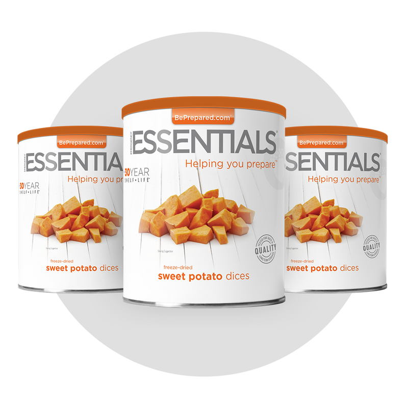 3 Pack of Freeze-Dried Sweet Potato Dices