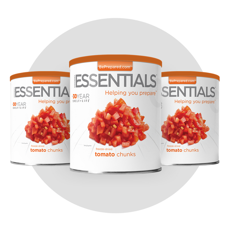 3 Pack of Freeze-Dried Tomato Chunks