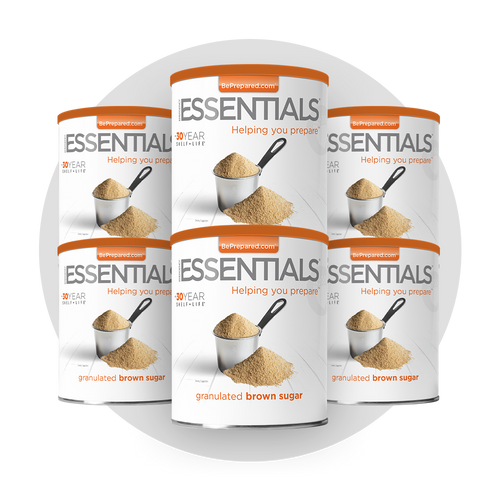 6 Pack of Granulated Brown Sugar
