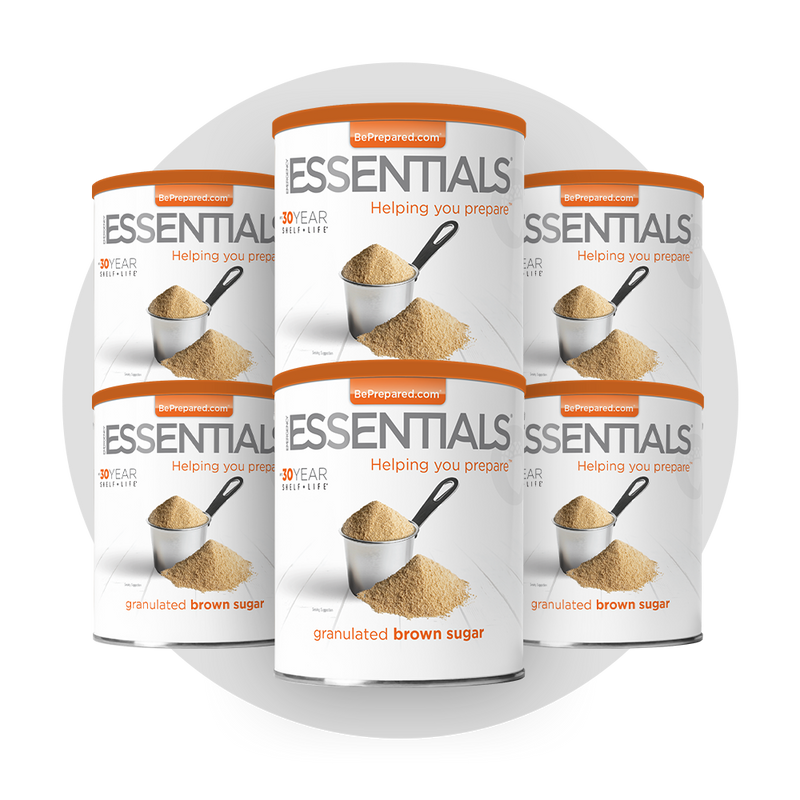 6 Pack of Granulated Brown Sugar