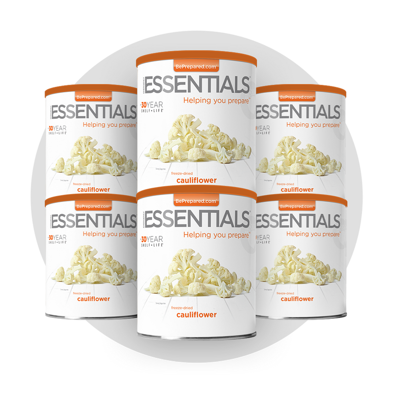 6 Pack of Freeze-Dried Cauliflower