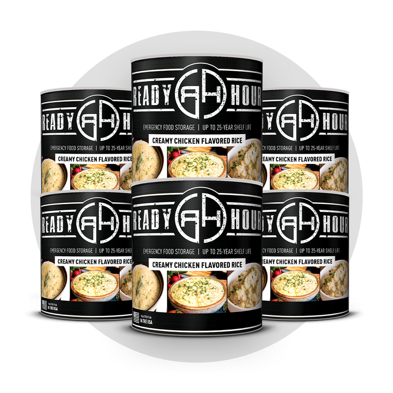 NEW - Ready Hour Creamy Chicken Flavored Rice #10 Can (18 servings)