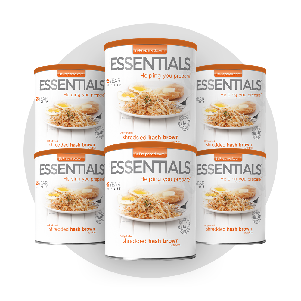6 Pack of Dehydrated Hash Browns
