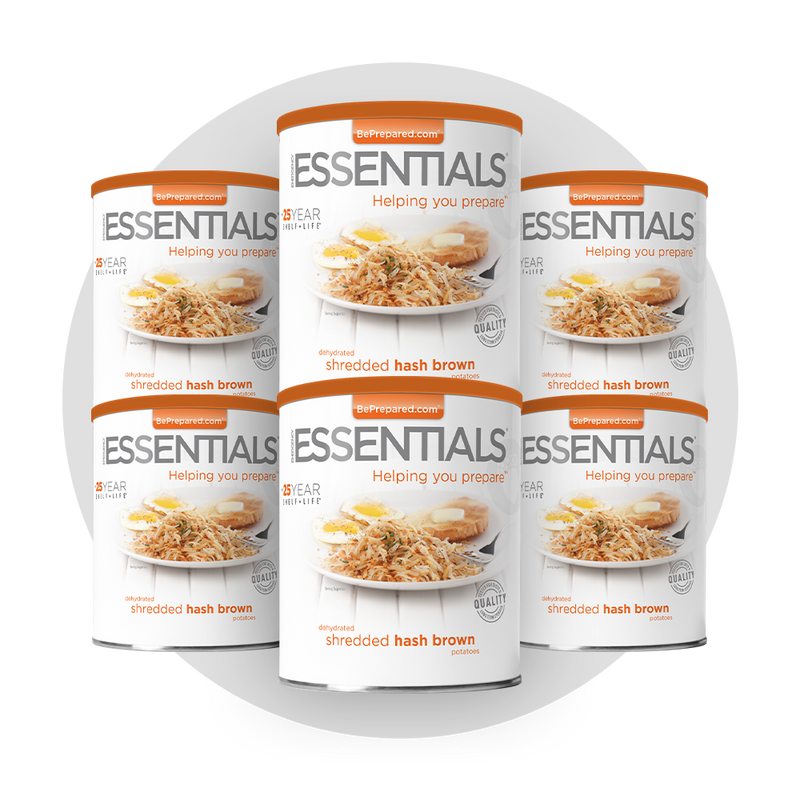 6 Pack of Dehydrated Hash Browns