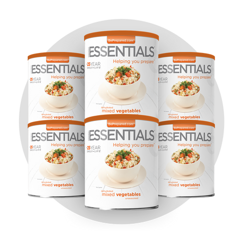 6 Pack of Dehydrated Mixed Vegetables
