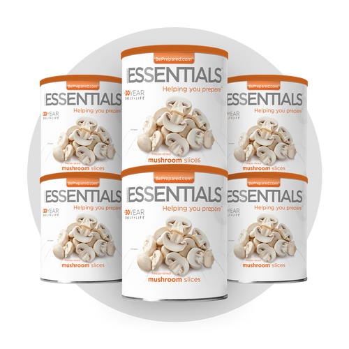 6 Pack of Freeze-Dried Mushroom Slices