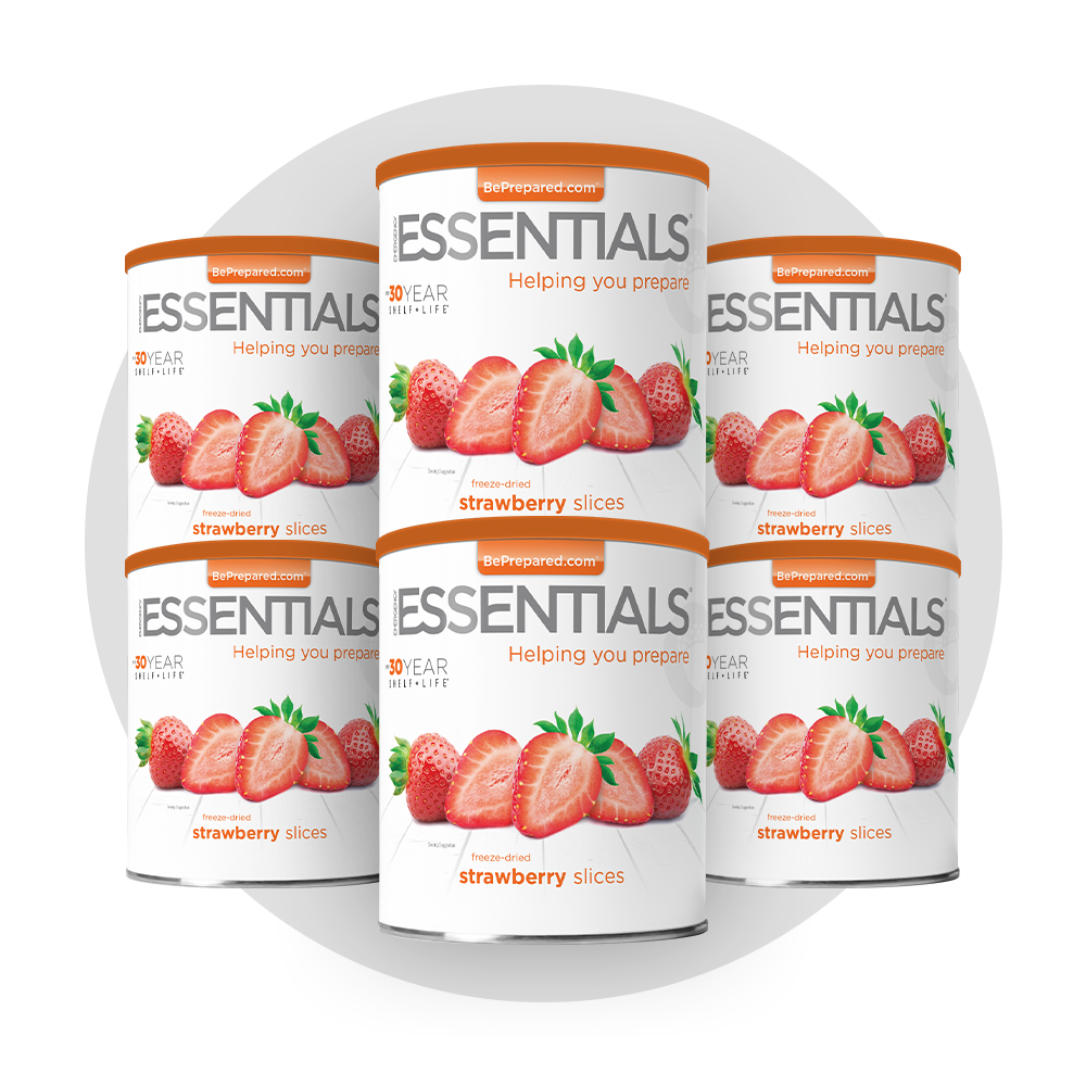6 Pack of Freeze-Dried Strawberry Slices
