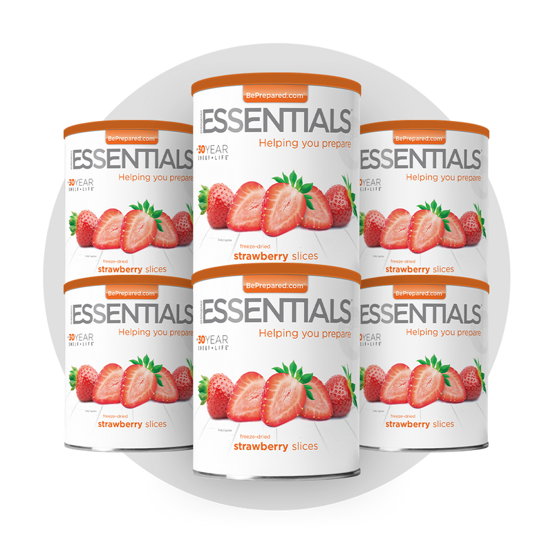 6 Pack of Freeze-Dried Strawberry Slices