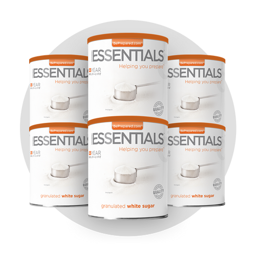6 Pack of Granulated White Sugar