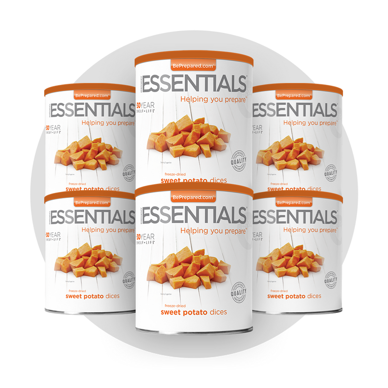 6 Pack of Freeze-Dried Sweet Potato Dices