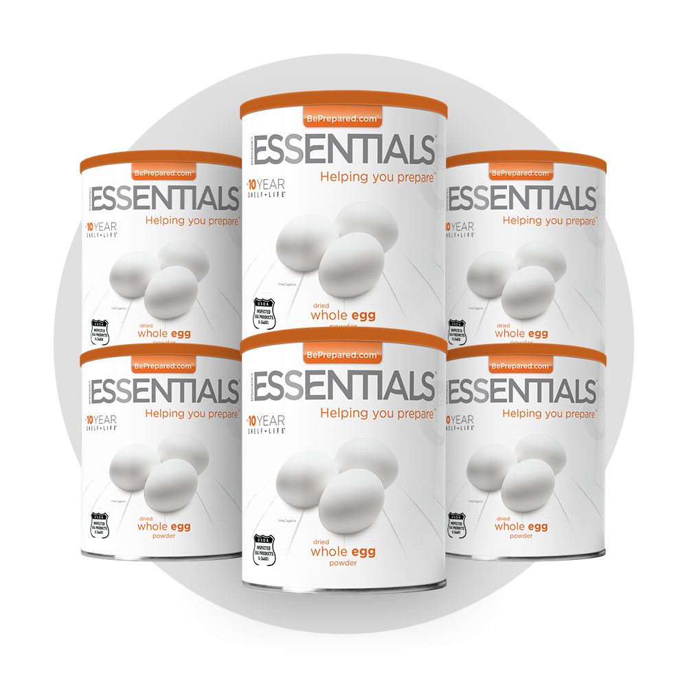 6 Pack of Dried Whole Egg Powder