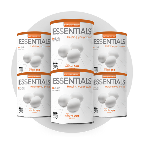 6 Pack of Dried Whole Egg Powder