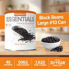 Emergency Essentials® Black Beans Large #10 Can