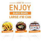 Emergency Essentials® Black Beans Large #10 Can