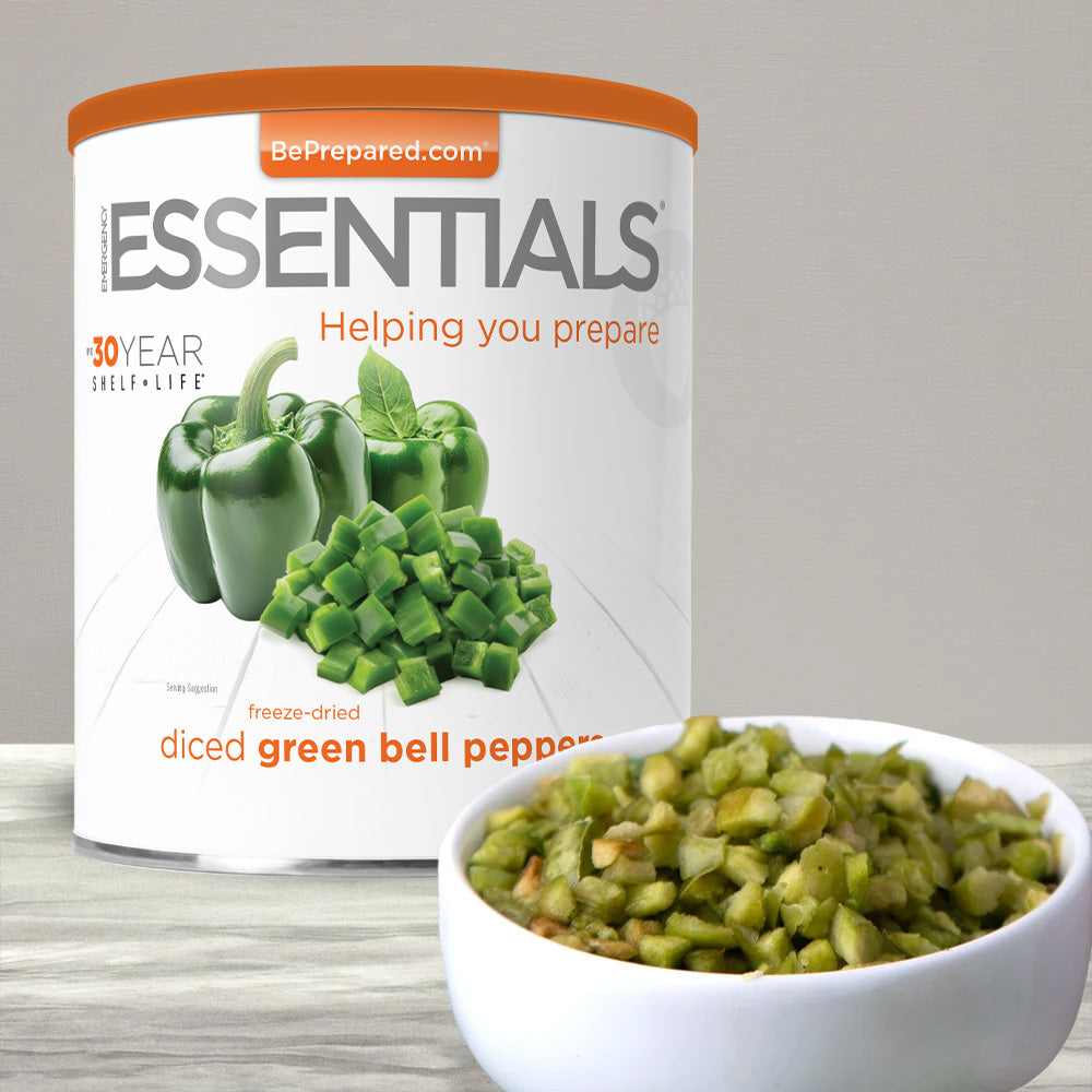 Emergency Essentials® Freeze-Dried Green Bell Pepper Dices Large Can