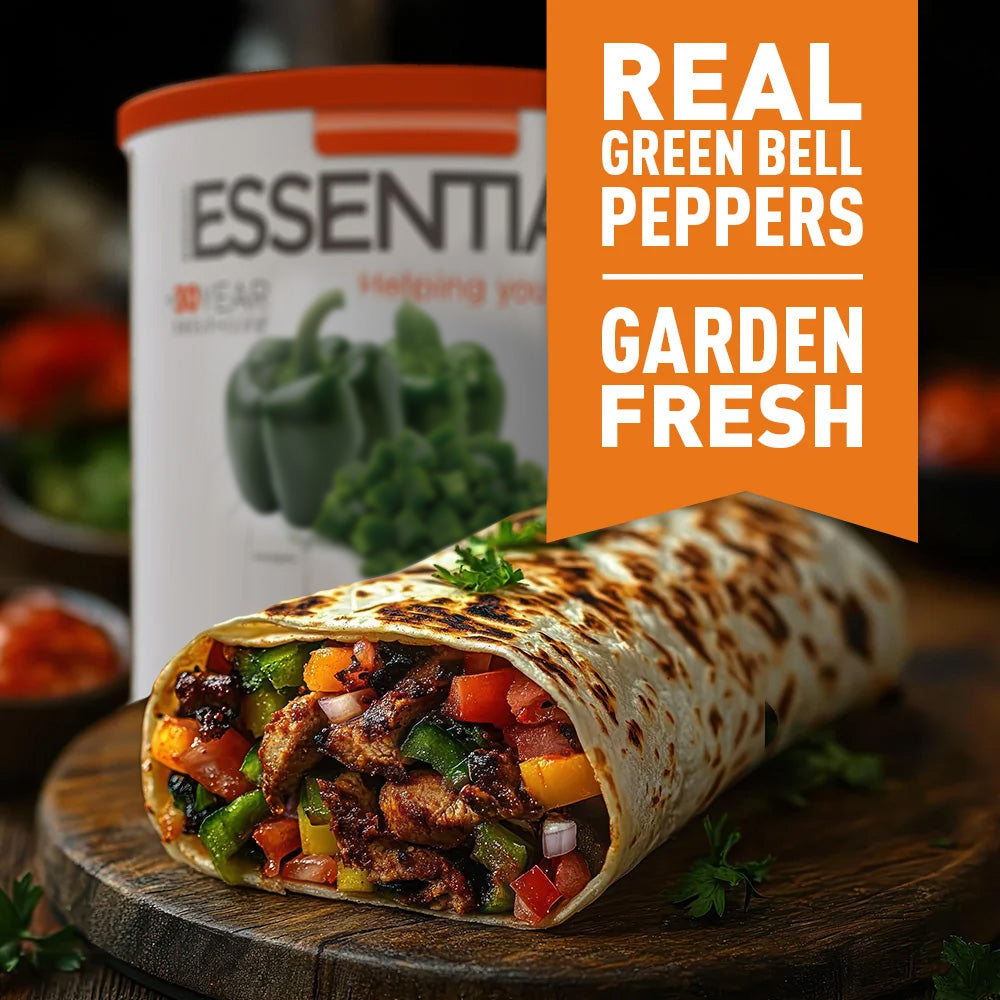 Emergency Essentials® Freeze-Dried Green Bell Pepper Dices Large Can