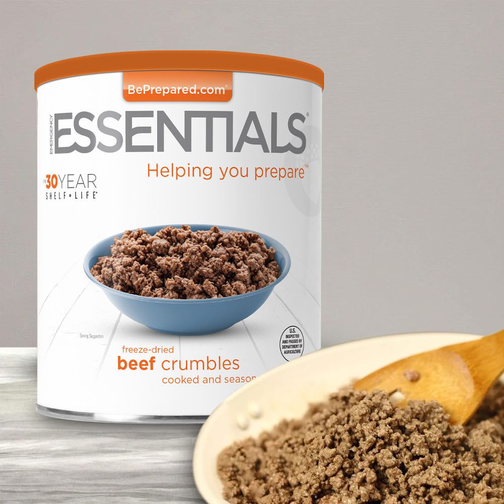 Emergency Essentials®️ Freeze-Dried Ground Beef Crumbles Large Can