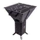 InstaFire Inferno Pro with Chimney Grill attached on a white background