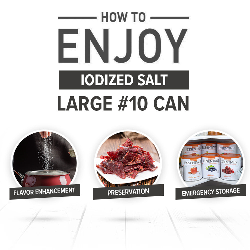 Emergency Essentials® Iodized Salt (7.5 LBS)  Large #10 Can