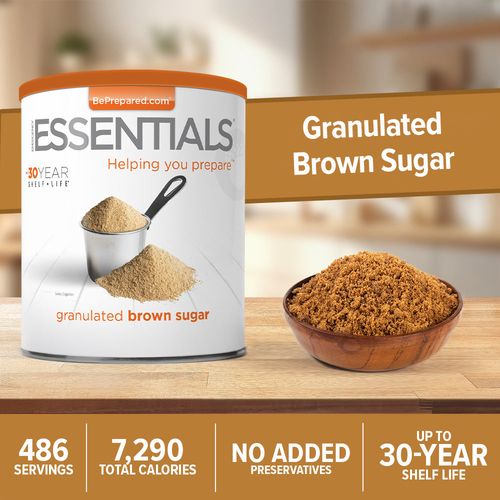 Emergency Essentials® Light Brown Sugar (3.75 LBS) Large #10 Can