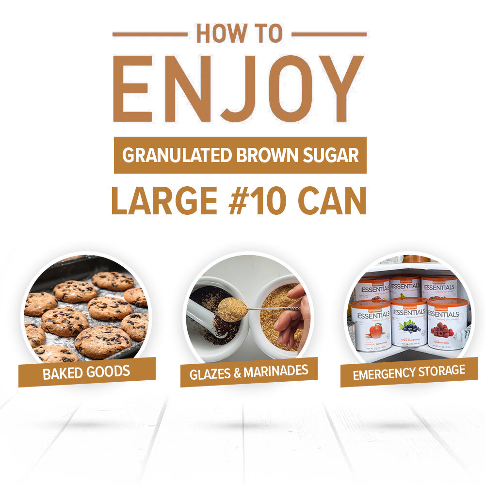 Emergency Essentials® Light Brown Sugar (3.75 LBS) Large #10 Can