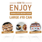 Emergency Essentials® Light Brown Sugar (3.75 LBS) Large #10 Can