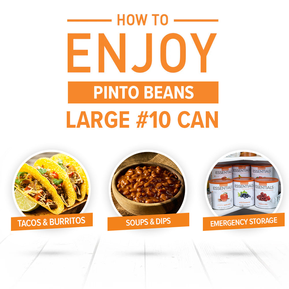 Emergency Essentials® Pinto Beans Large #10 Can