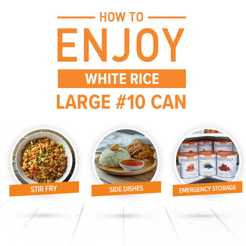 White Rice Large #10 Can