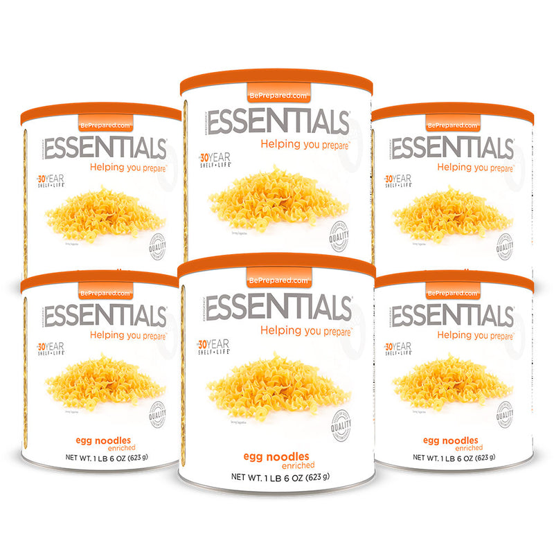 Egg Noodle Pasta Large Can 6-Pack by Emergency Essentials®