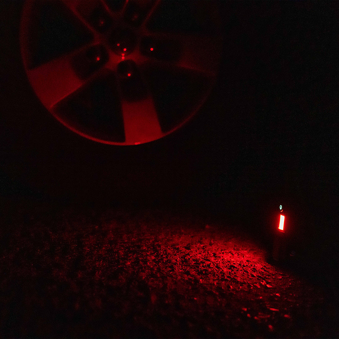 Tactical Flashlight by Grid Doctor with red emergency light