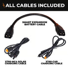 All Cables Included, Smart Expansion Battery Cable, XT60-MC4 Solar Charging Cable, XT60-Car Charging Cable