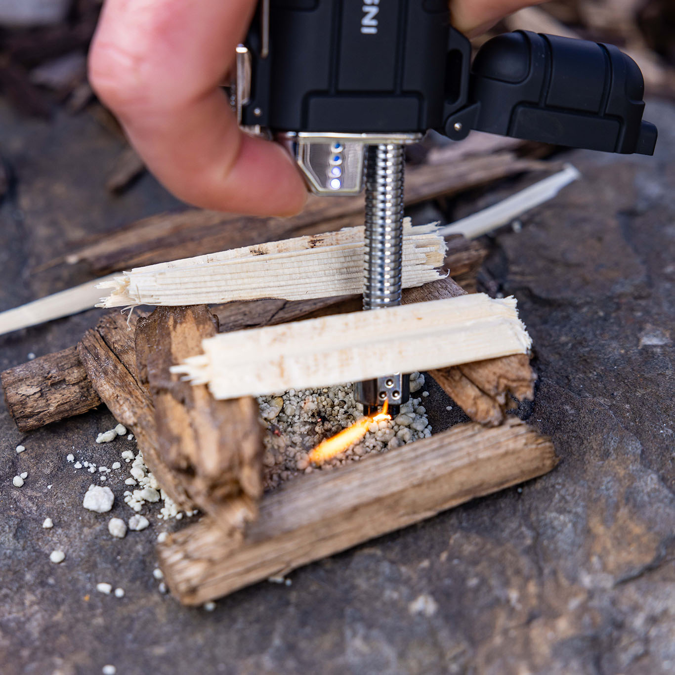 Pocket Plasma Lighter with Flashlight by InstaFire (100 lumens)