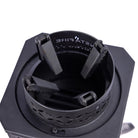 Close up of the InstaFire Inferno Outdoor Biomass Stove with prongs folded in on a white background