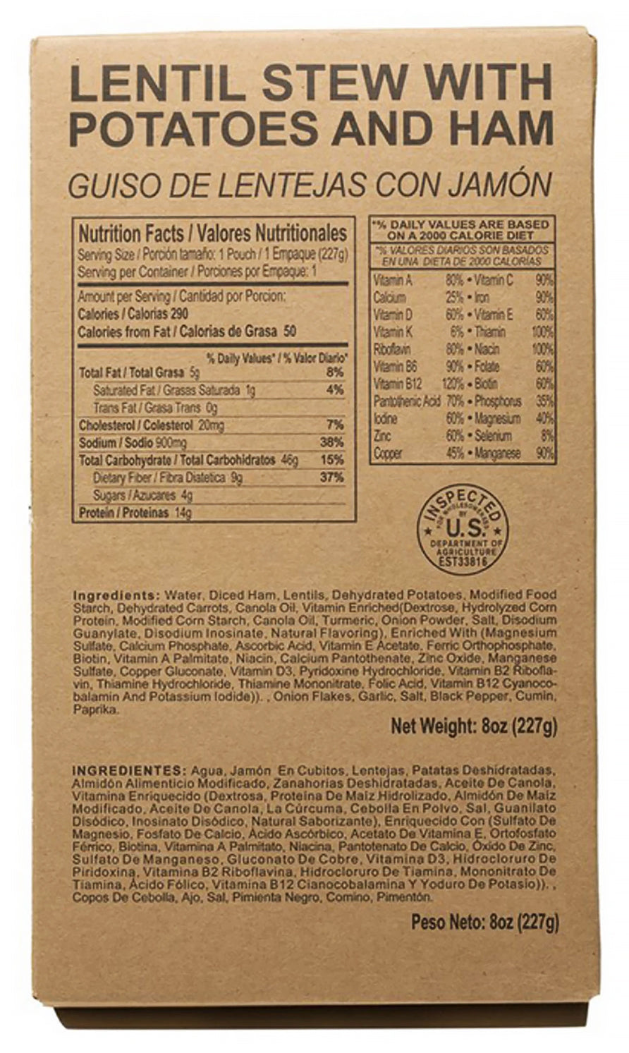 12 Complete Meal MRE Food Supply