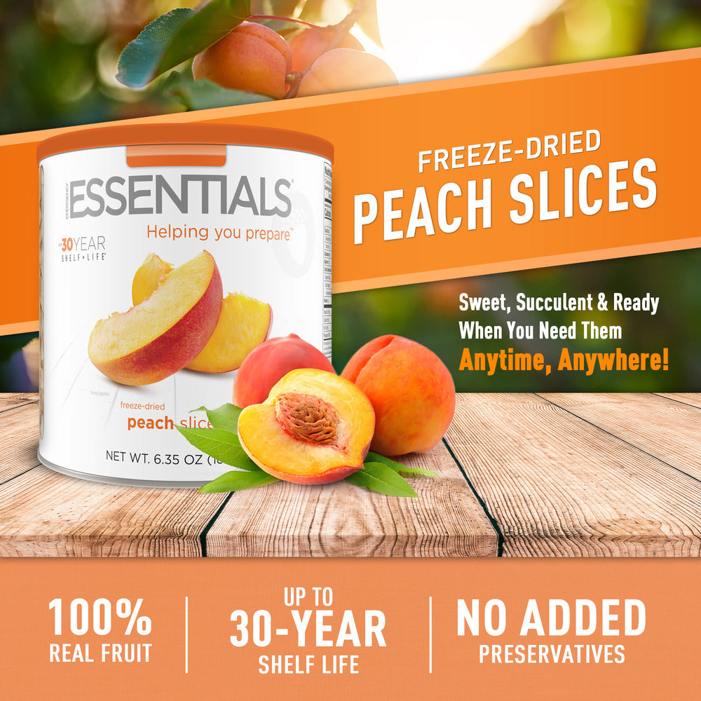 Emergency Essentials® Freeze-Dried Peach Slices Large Can